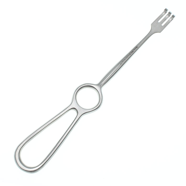 Sårhake Volkmann 3-kloig trubbig 22cm