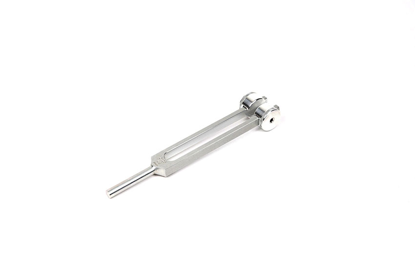 Medicinsk stämgaffel C-128 med dämpare aluminium 21cm