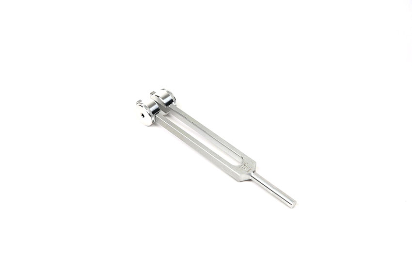 Medicinsk stämgaffel C-128 med dämpare aluminium 21cm - Bild 2