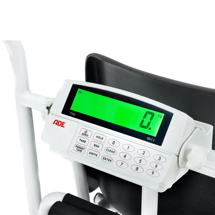Stolvåg 250kg elektronisk 4 rörliga hjul gradering 100g Klass III - Bild 2