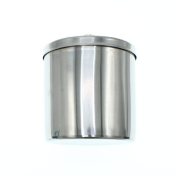Burk vaddburk med lock rostfri 85x85mm