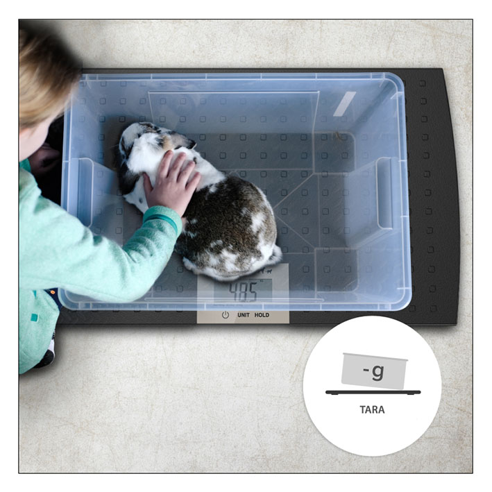 Veterinärvåg elektronisk 100kg gradering 50g - Bild 4