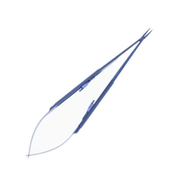Nålförare micro titan böjd 1,1mm, diamantbelagda käftar 21cm med spärr