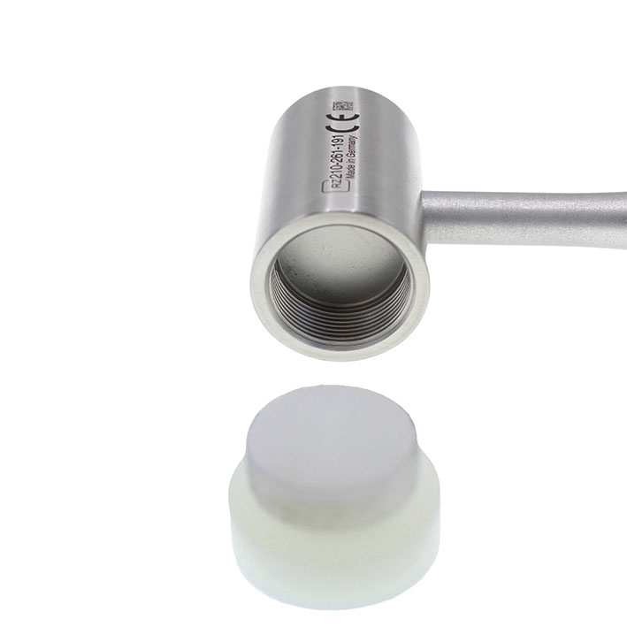 Hammare aluminium med teflon och metall Ø25mm 205g 19cm - Bild 3